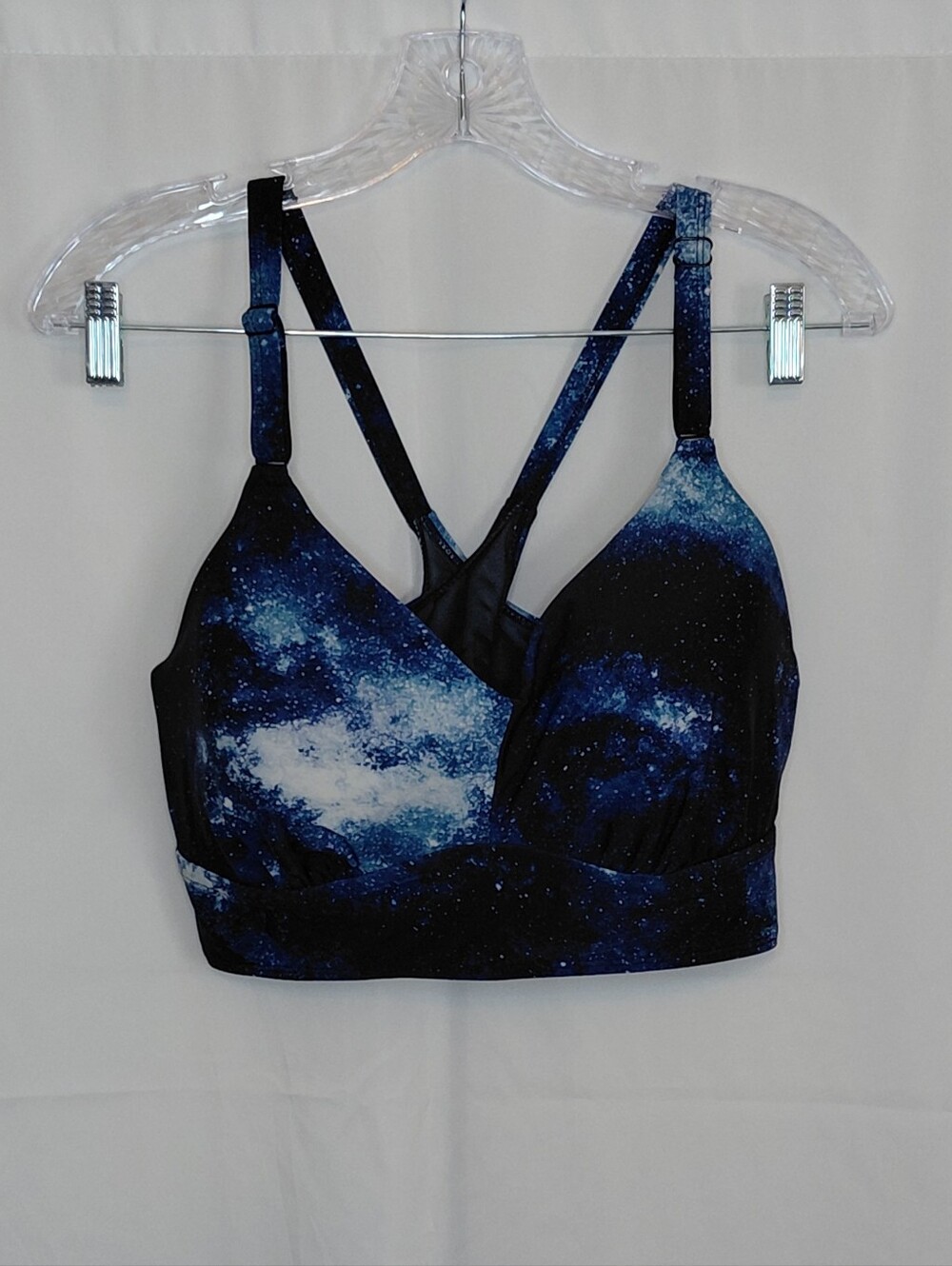 torrid Galaxy-Print Swim Bikini Top - Blue & Black Like New - Size 1D / 1DD